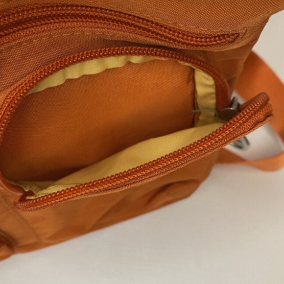Baggallini Crossbody Purse Bag Orange Nylon Compact Lightweight Travel Bag - Picture 10 of 12